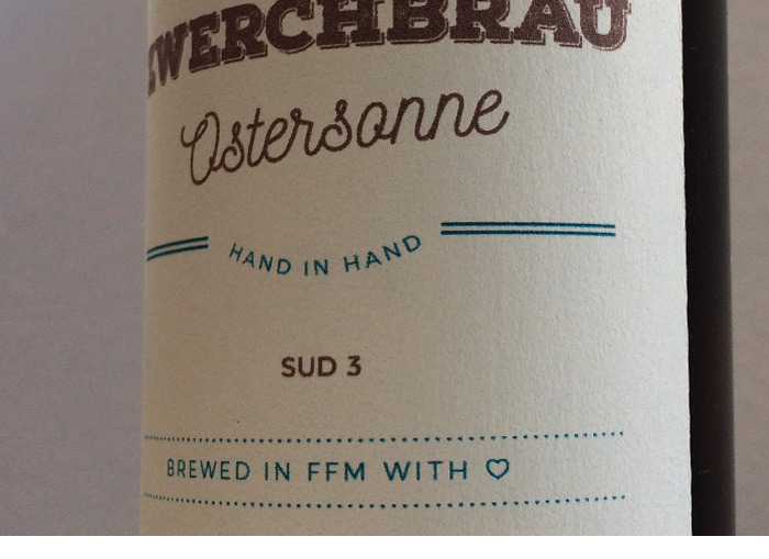 Zwerchbräu beer label detail