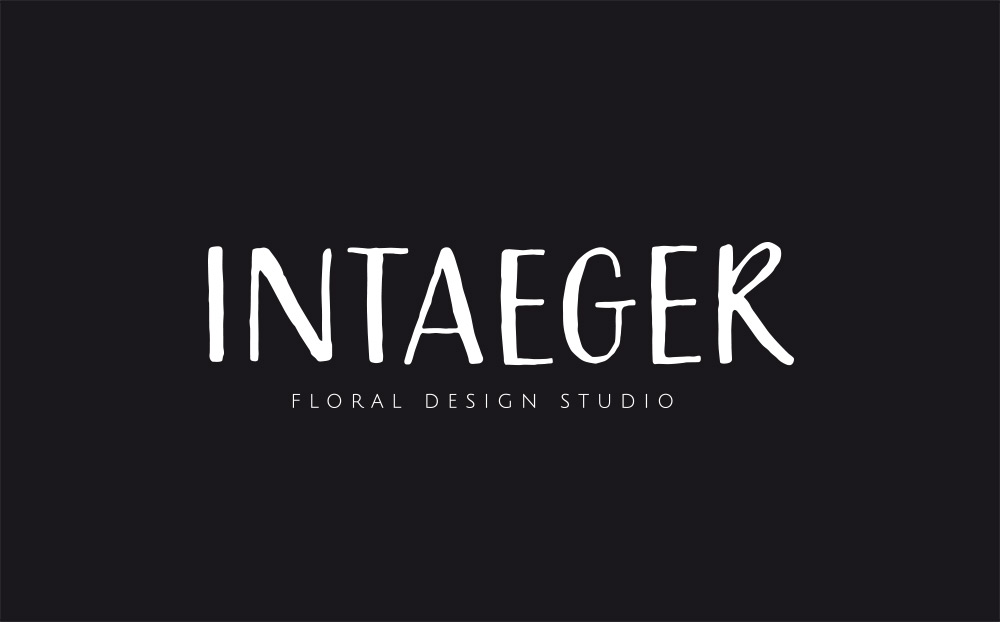 Intaeger Logo auf schwarz